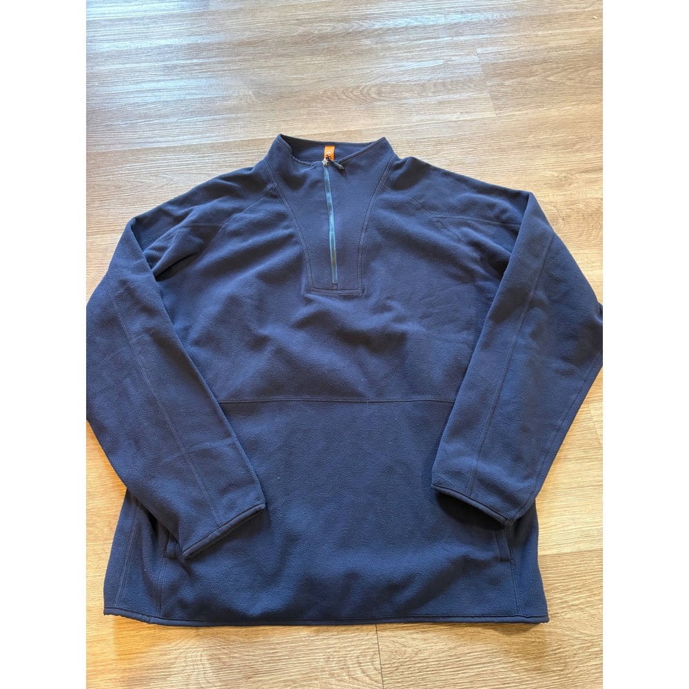 Peter Millar Mens Thermal Flow Microfleece Half Zip Pullover Navy Lg - Picture 3 of 7